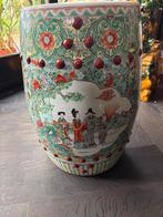 Antieke Chinese Tuinstoel - Handbeschilderd, Ophalen, Overige materialen, Overige kleuren, Zo goed als nieuw