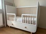 MYLLRA WitBaby&Peuter/Toddler meegroeibed+ladeExtendable Bed, Kinderen en Baby's, Ophalen, Zo goed als nieuw, Ledikant