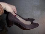 S06) bruin leer pumps nino miraglia maat 41 made in italy l, Kleding | Dames, Pumps, Bruin, Verzenden, Nino miraglia