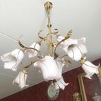 Italiaanse kroonluchter klassiek vintage  retro messing goud