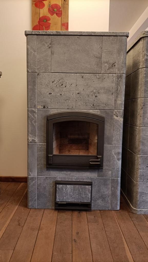 Tulikivi TU 1200 bovenaansluiting speksteenkachel speksteen, Huis en Inrichting, Kachels, Gebruikt, Vrijstaand, Houtkachel, Hout