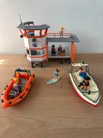 Playmobil Reddingsstation met Boten, Kinderen en Baby's, Speelgoed | Playmobil, Ophalen of Verzenden, Gebruikt, Complete set