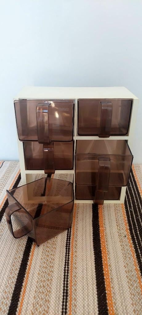 Vintage kunststof keuken Voorraadkast kast  70s Siematic, Huis en Inrichting, Keuken | Keukenelementen, Eu, Ophalen of Verzenden