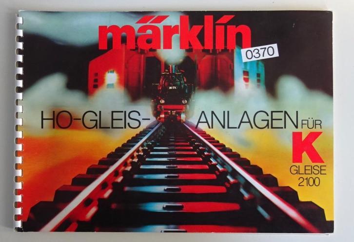 0370 Märklin Banenboek voor K-rails, Hobby en Vrije tijd, Modeltreinen | H0, Zo goed als nieuw, Boek, Tijdschrift of Catalogus