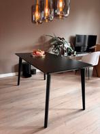 Zwarte lisabo eettafel van ikea 140 x 78, Ophalen, Zo goed als nieuw, Rechthoekig, 50 tot 100 cm