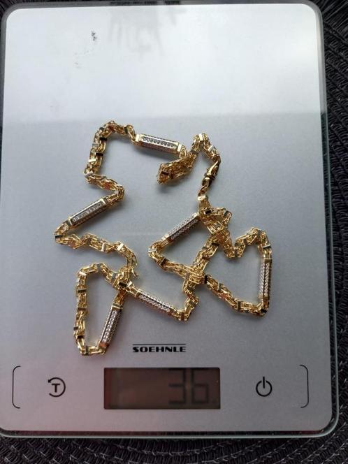 14 k gouden Magnum ketting, Sieraden, Tassen en Uiterlijk, Kettingen, Zo goed als nieuw, Goud, Goud, Ophalen of Verzenden