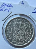 Zilveren gulden 1916, Zilver, Koningin Wilhelmina, 1 gulden, Ophalen of Verzenden