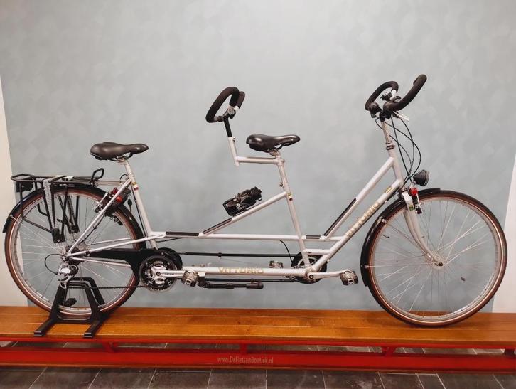 vittorio tandem, Fietsen en Brommers, Fietsen | Tandems, Gebruikt, Minder dan 10 versnellingen, 49 tot 53 cm, 47 tot 51 cm, Ophalen