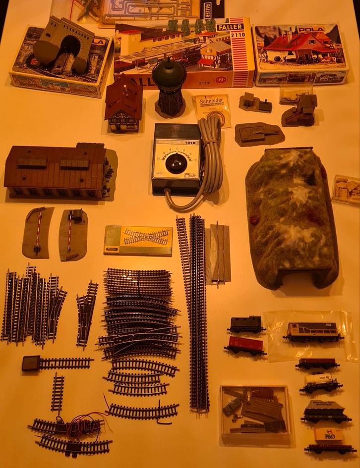 Complete Minitrix treinset NS 1200, Hobby en Vrije tijd, Modeltreinen | N-Spoor, Gebruikt, Treinset, Gelijkstroom, Trix, NS, Ophalen of Verzenden