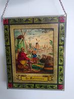 Oud Glas in lood. De molenaar, Antiek en Kunst, Ophalen of Verzenden