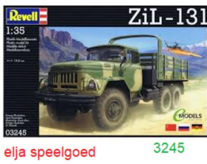 Revell 1:35 Truck ZiL-131 5 Ton sovjet 3245 modelbouw truck, Hobby en Vrije tijd, Modelbouw | Auto's en Voertuigen, Nieuw, Truck