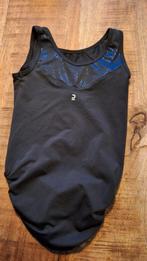 Turnpakje Zwart met Glitter, Sport en Fitness, Turnen, Zwart, Ophalen of Verzenden, Zo goed als nieuw, Kleiner dan kindermaat 122