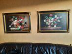 Twee Schilderijen Biggs & Sons Stilleven Bloemen 80x110 cm, Antiek en Kunst, Kunst | Schilderijen | Klassiek, Ophalen of Verzenden