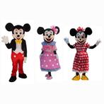 TE HUUR: Mickey en Minnie mouse mascottes, Hobby en Vrije tijd, Feestartikelen | Verhuur, Ophalen, Zo goed als nieuw, Verjaardag