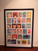 Ikea lijst zwart 50x70 cm met kinderposter, Ophalen, 50 tot 75 cm, Zo goed als nieuw, 50 tot 75 cm