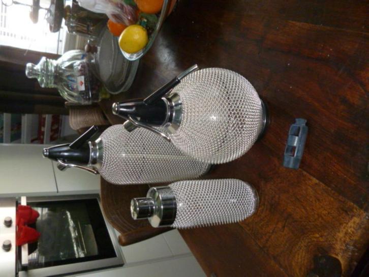 spuitwaterfles sifon syphon lang + rond + shaker, Antiek en Kunst, Curiosa en Brocante, Ophalen of Verzenden