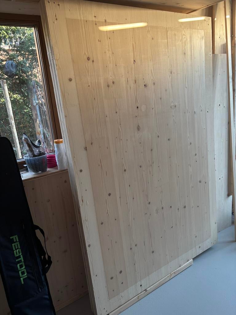 CLT paneel, meubelpaneel, timmerpaneel, Doe-het-zelf en Verbouw, Platen en Panelen, Ophalen, Gebruikt, Hout, 50 tot 100 mm