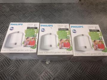 3 Philips tuinlampen parrot my garden 3w led