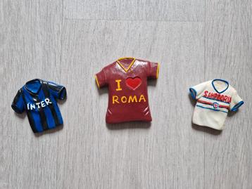 Voetbal Magneetjes - Inter, Roma, Sampdoria beschikbaar voor biedingen