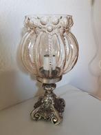 Antiek Art Nouveau lamp amber bubbelglas Tynell stijl, Huis en Inrichting, Lampen | Tafellampen, Ophalen of Verzenden, Gebruikt