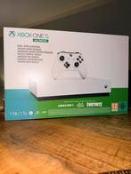 Xbox One S + Minecraft + Sea of Thieves + Fortnite Battle Ro, Ophalen, Met games, Xbox One S All-digital, Zo goed als nieuw