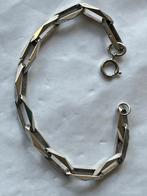 Zware zilveren armband closed  for ever ., Sieraden, Tassen en Uiterlijk, Armbanden, Verzenden, Gebruikt, Zilver, Staal