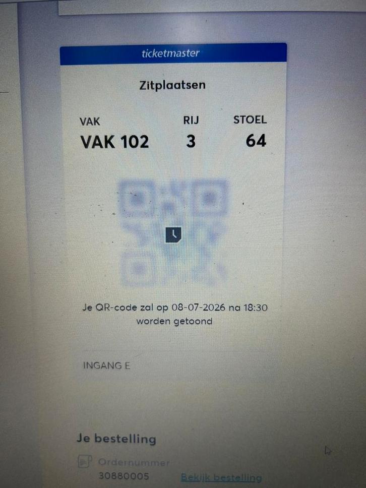 Kaartje Luke Combs 11 juli 2026 vak 102, Tickets en Kaartjes, Concerten | Pop, Eén persoon, Juli