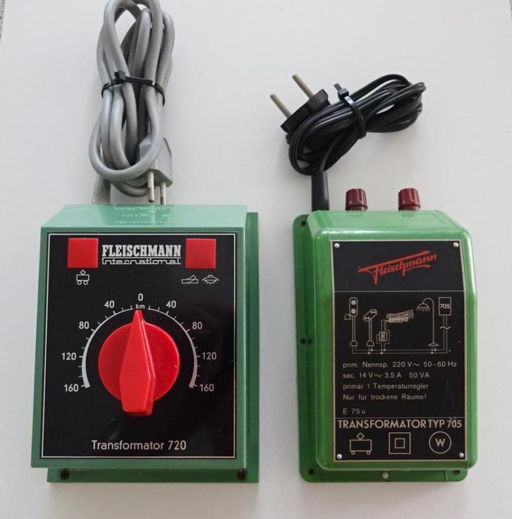 2 Fleischmann transformatoren - s.v.p. lezen, Hobby en Vrije tijd, Modeltreinen | H0, Gebruikt, Transformator of Voeding, Gelijkstroom
