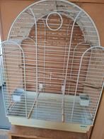 Grote parkietenkooi 60x31x80 cm hoog,lade voer en waterbak, Ophalen, Gebruikt, Metaal, Vogelkooi