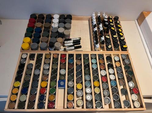 Grote hoeveelheid modelbouw verf etc, Hobby en Vrije tijd, Modelbouw | Overige, Gebruikt, Ophalen of Verzenden