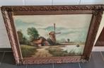 Prachtig groot schilderij - gesigneerd - de Boer, Antiek en Kunst, Ophalen