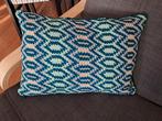 gehaakt kussen, Huis en Inrichting, Woonaccessoires | Kussens, Ophalen of Verzenden, Nieuw, Overige kleuren, Rechthoekig