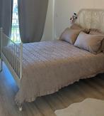 Ikea Tweepersoonsbed + Matras - 140x200 cm, Ophalen, Beige, Tweepersoons, 140 cm