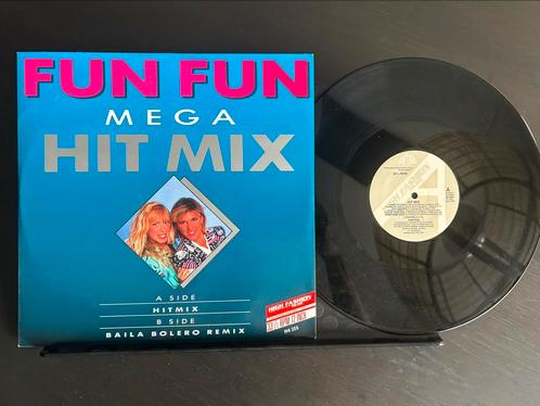 FUN FUN Mega Hit Mix Maxisingle 12” Vinyl, Cd's en Dvd's, Vinyl | Dance en House, Zo goed als nieuw, Disco, Ophalen of Verzenden