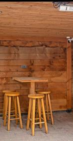 Nog nette bar tafel voor in tuin, Tuin en Terras, Tuintafels, Ophalen, Gebruikt, Rechthoekig, Hout