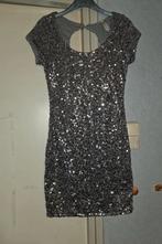 Coolcat zilver glitter jurkje maat S, Kleding | Dames, Jurken, Verzenden, Zo goed als nieuw, Maat 38/40 (M), Boven de knie