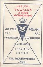 Vocalux Vocaleumfabriek Zwolle - vloerbedekking viltzeil, Verzamelen, Suikerzakjes, Ophalen of Verzenden