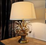 Prachtige vintage zwaar verzilverde bouquet tafellamp, Ophalen of Verzenden, Zo goed als nieuw