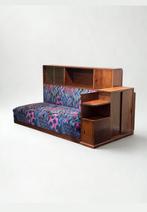 Art Deco Daybed Sofa, Huis en Inrichting, Vintage art deco jugendstil bauhaus midcentury antiek daybed, Tweepersoons, 75 tot 100 cm