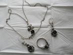 zilveren sieraden set het bekende roosje, Verzenden, Zilver