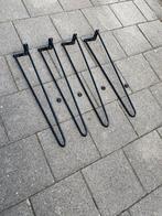 Set 4 hairpin tafelpoten ophalen in Lent, Ophalen, Zo goed als nieuw, Rond, 50 tot 100 cm