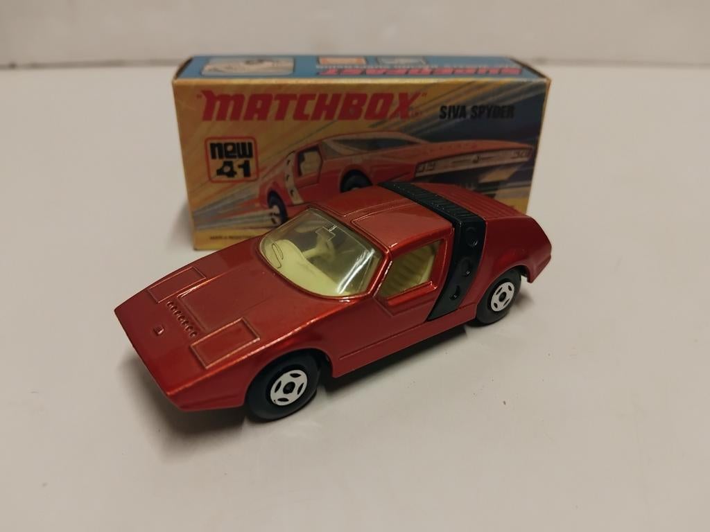 Matchbox #41 Superfast 1972 Siva Spider 3INCH, Ophalen of Verzenden, Zo goed als nieuw, Auto