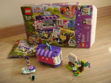 Lego Friends 41332 (Emma's Kunstkraam) compleet en ZGAN beschikbaar voor biedingen