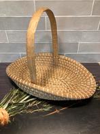 Sweetgrass mand, plukmand (191125s), Huis en Inrichting, Woonaccessoires | Schalen en Manden, Ophalen of Verzenden, Gebruikt, Rond
