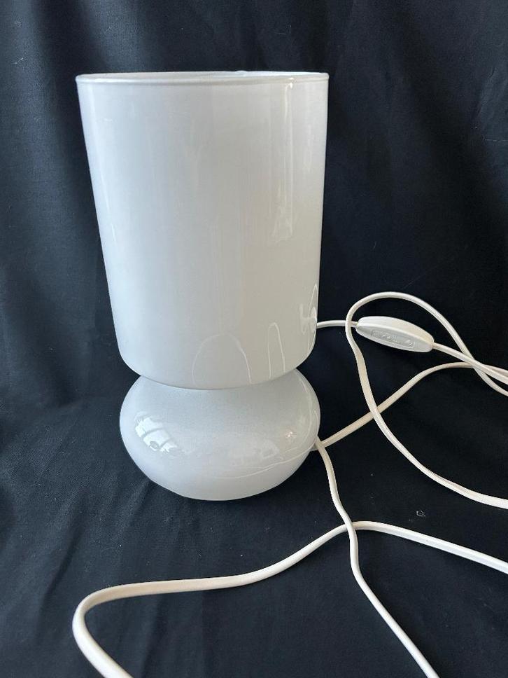 Design topper IKEA LYKTA glazen mushroom witte lamp, Antiek en Kunst, Kunst | Designobjecten, Ophalen