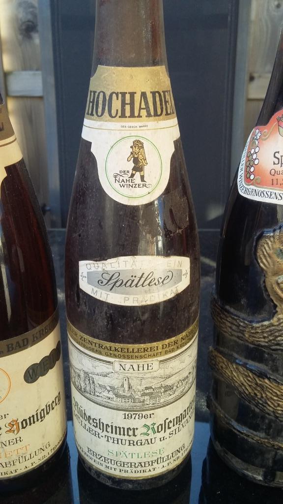 Rüdesheimer Hofengarten Spatlese Nahe 1979, Verzamelen, Wijnen, Nieuw, Witte wijn, Frankrijk, Vol, Ophalen of Verzenden