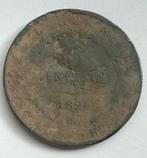 5 Centesimi 1826 Sardinie Antieke Munt Italiaanse Staten, Ophalen of Verzenden, Italië
