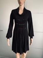 d1042 Sao Paulo maat 36=S jurk jurkje zwart, Kleding | Dames, Jurken, Zwart, Ophalen of Verzenden, Zo goed als nieuw, Knielengte