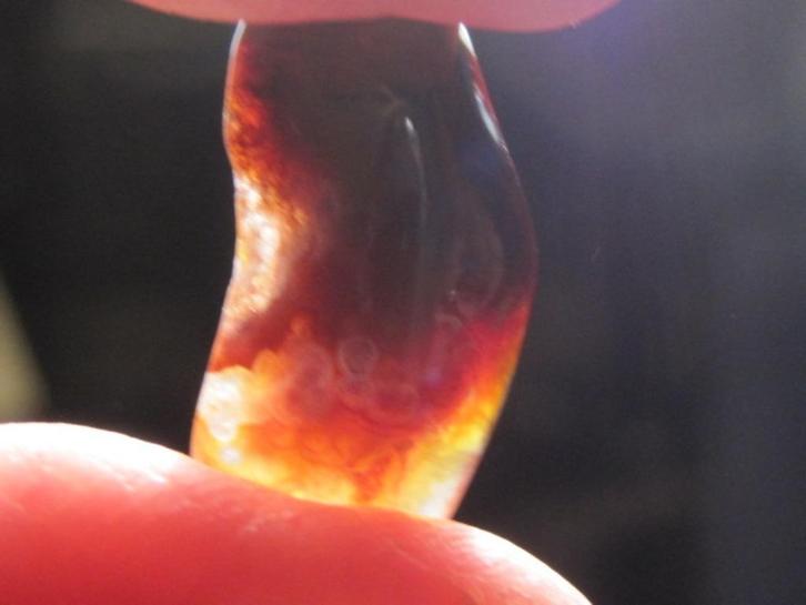 ed. 6x zeer aparte edelsteen VUURAGAAT (5), Sieraden, Tassen en Uiterlijk, Edelstenen, Nieuw, Verzenden