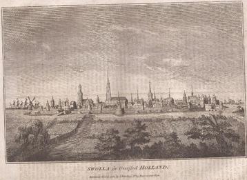 Zwolle Swolla in Overissel Holland 1782 Kopergravure beschikbaar voor biedingen